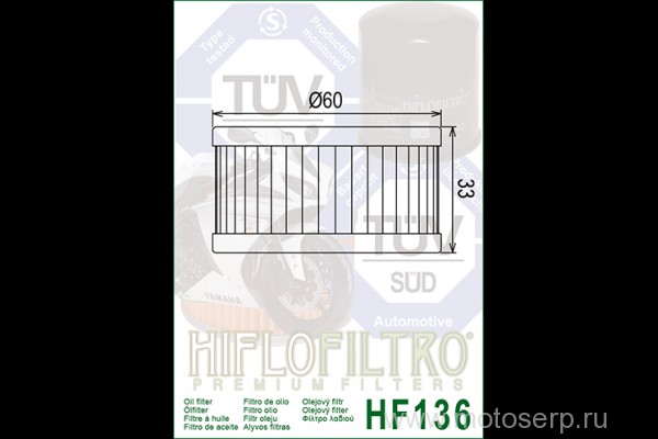,  HI FLO HF136(319SF3006) 74892 JP ()