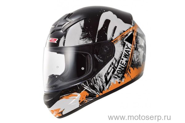    LS2 FF352 ROOKIE ONE BLACK FLUO ORANGE  () (LS2